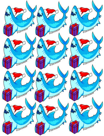 Christmas Shark Design