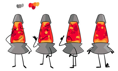 Lava Lamp Character Turnaround